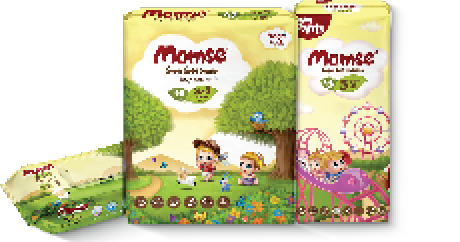 Momse baby diapers pack - Vitamin E anti-rash Pakistan